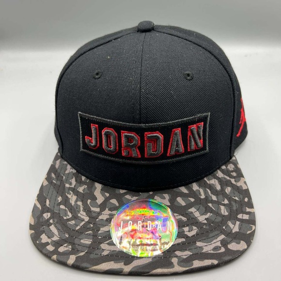 Air‎ Jordan Hat Men Black Cement Elephant Embroidered Jumpman Snap Back Cap